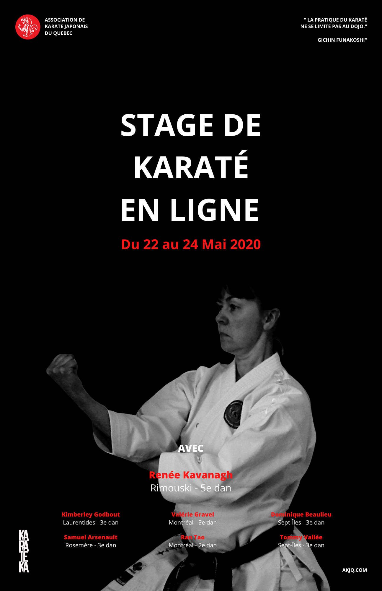 Affiche du stage en ligne